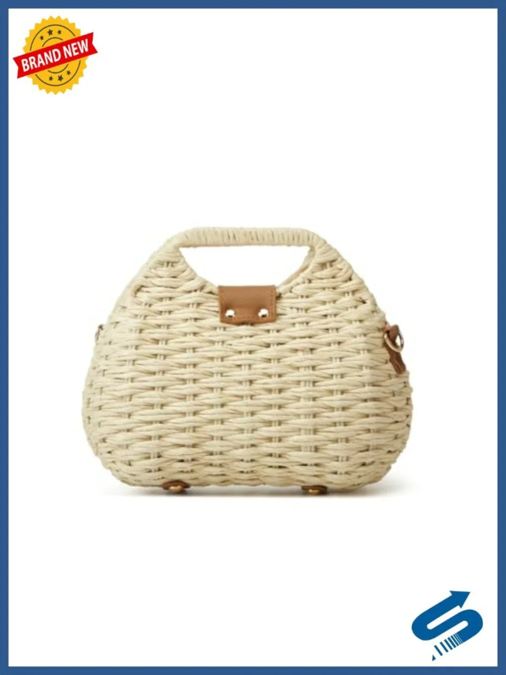 Straw Shoulder Bag Tote Hobo Crossbody Summer Beach Handbag Soft Bell Purse